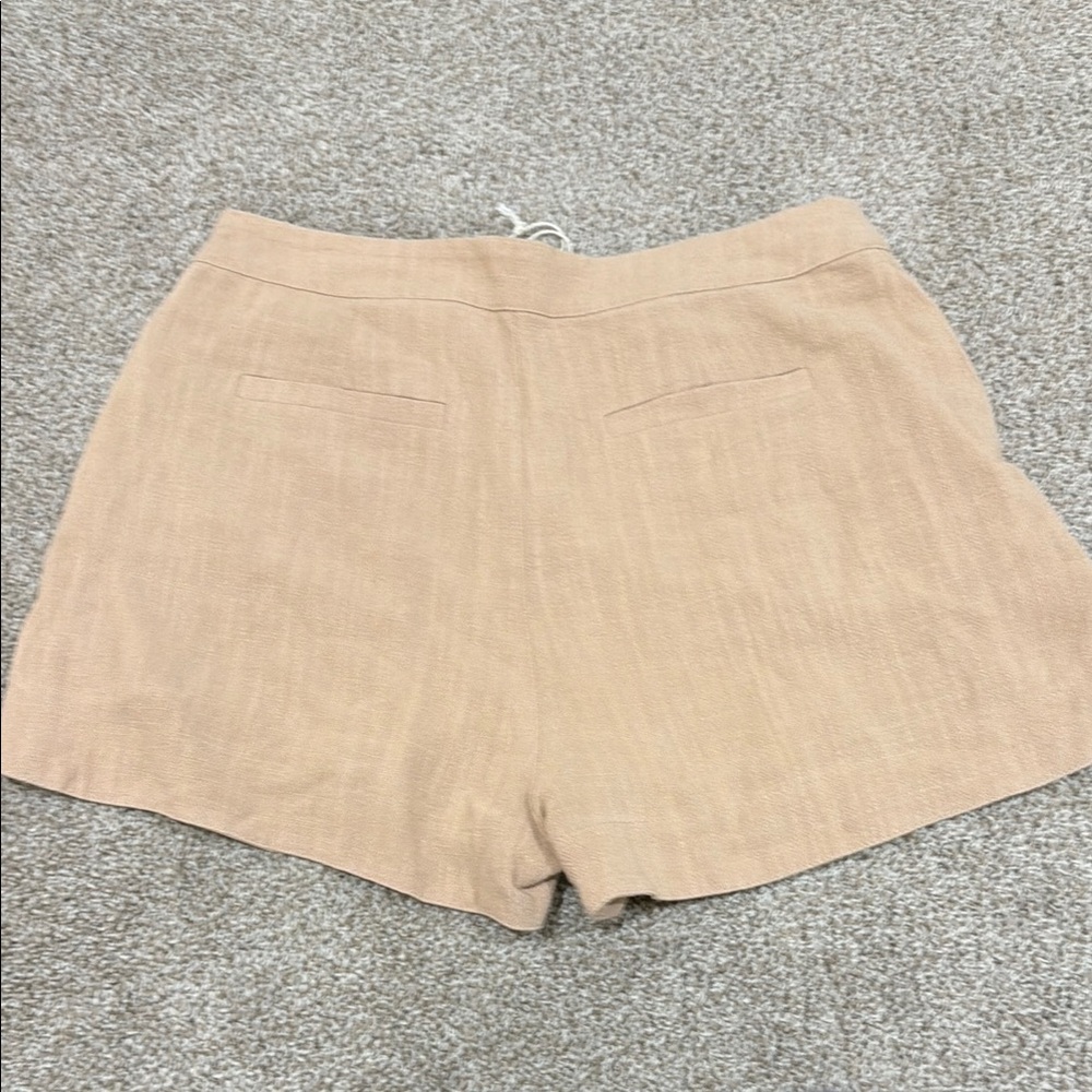 Moodie High Waist Tan Women's Shorts - Picture 3 of 3